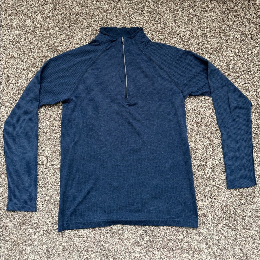 Lululemon Metal Vent Tech Shirt Mens Small 1/4 Zip Pullover Running Active Gym